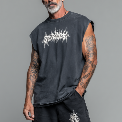 Tyler | Men'S Summer Fashion Printed Cotton Blended Sleeveless Tank Top