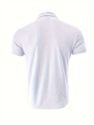 Lucian® | Casual Short Sleeve Turtleneck T-Shirt