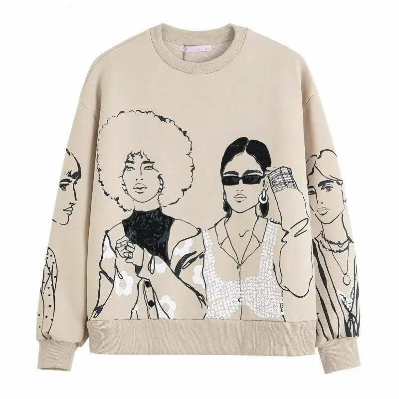 Xavier® | Casual Fall Sweatshirts With Wool Print