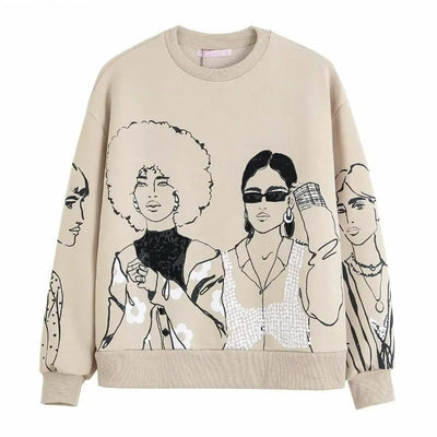 Xavier® | Casual Fall Sweatshirts With Wool Print