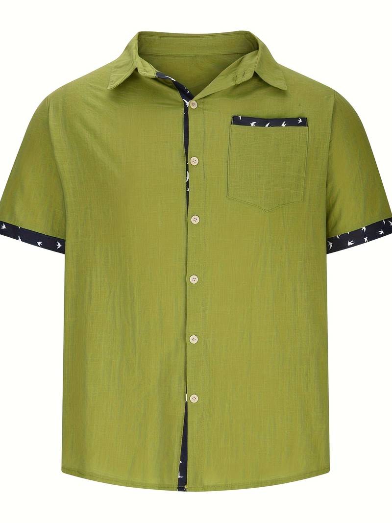 Lucio® | Stylish, Buttoned Short-Sleeved Shirt For Men
