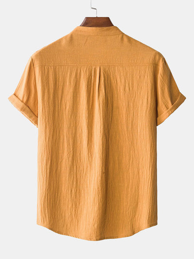 Amaan® | Henry Collar Shirt With Pocket