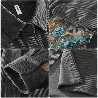 Simon® | Comfortable Shirt With Patchwork Design