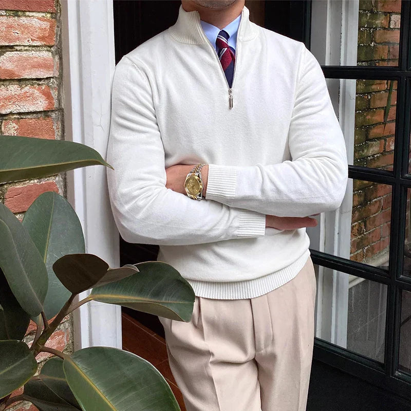 Jerónimo® | Zipper Stand Collar Sweater