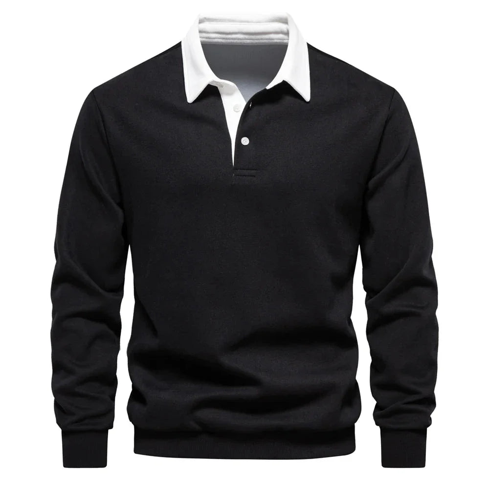 Hortensio® | Polo Neck Light Sweatshirt