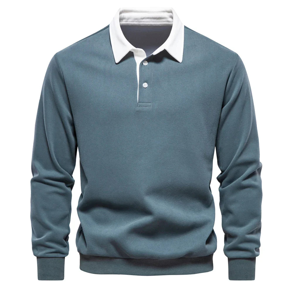 Hortensio® | Polo Neck Light Sweatshirt
