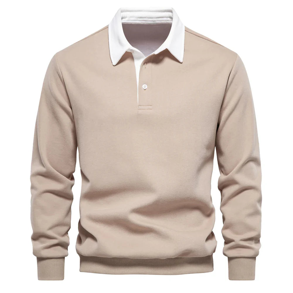 Hortensio® | Polo Neck Light Sweatshirt