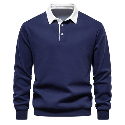 Hortensio® | Polo Neck Light Sweatshirt