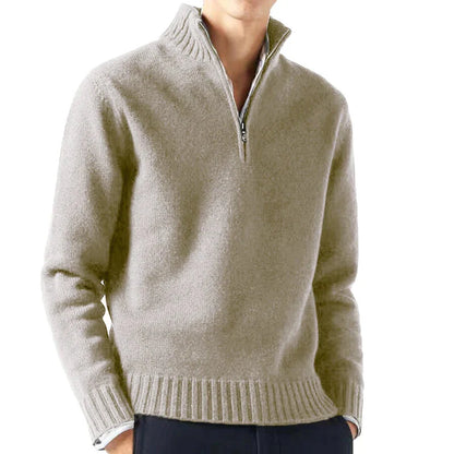 Ludovico® | Quarter Zip Turtleneck Sweater