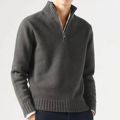 Ludovico® | Quarter Zip Turtleneck Sweater
