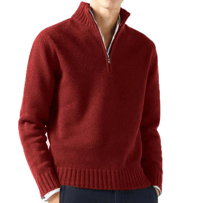 Ludovico® | Quarter Zip Turtleneck Sweater
