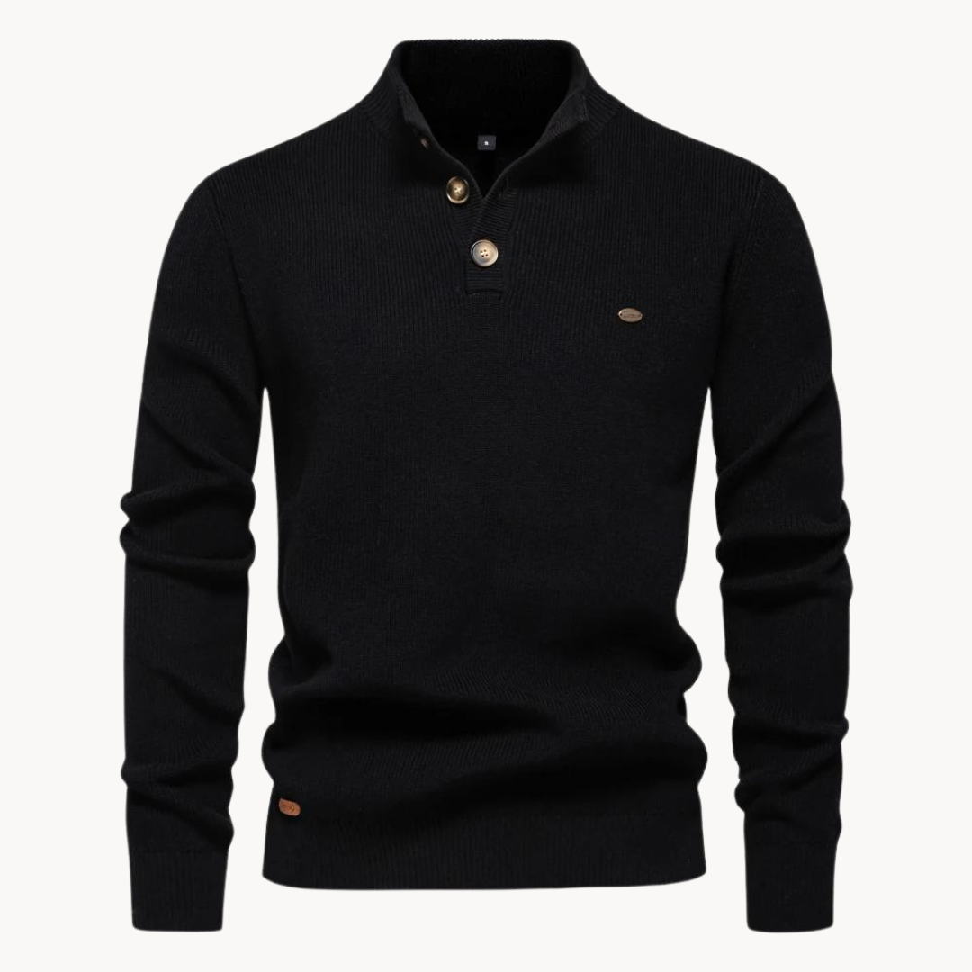 Pedro Armengol® | Button Mockneck Sweater