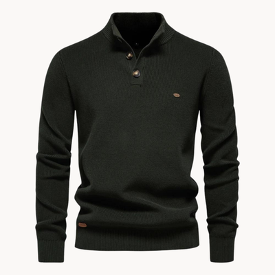 Pedro Armengol® | Button Mockneck Sweater