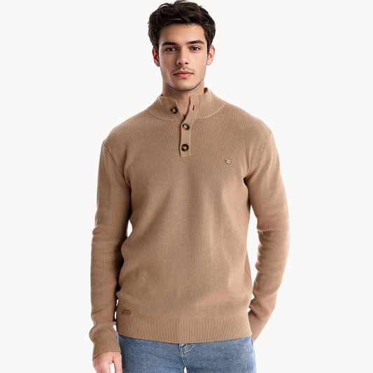 Pedro Armengol® | Button Mockneck Sweater