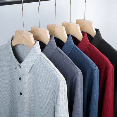 Macario® | Buttoned Long Sleeve Polo