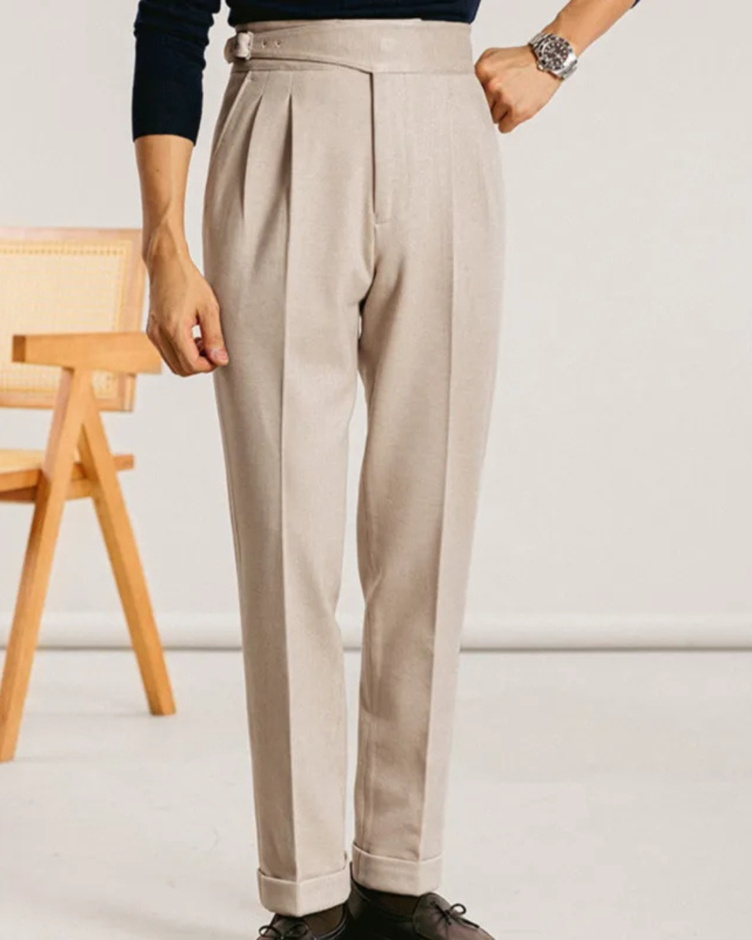 Leuan® | Pleated Trousers