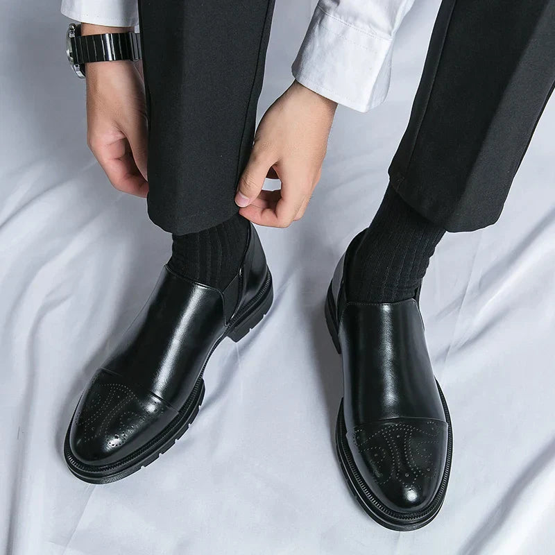 Juliano® | Leather Brogue Loafers