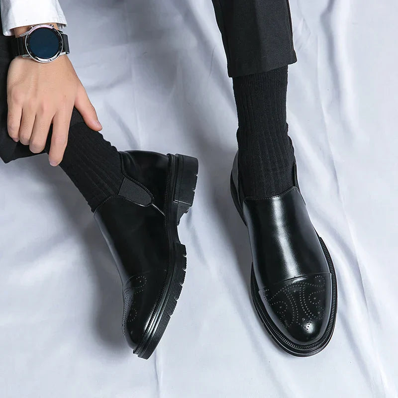 Juliano® | Leather Brogue Loafers