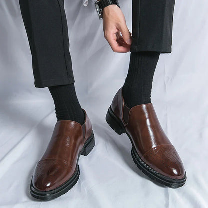 Juliano® | Leather Brogue Loafers