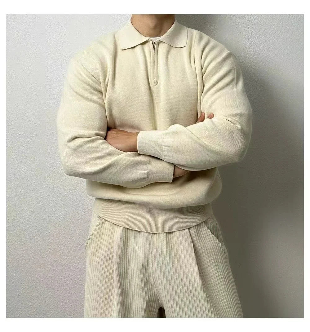 Liborio® | Long Sleeve Zip Sweater