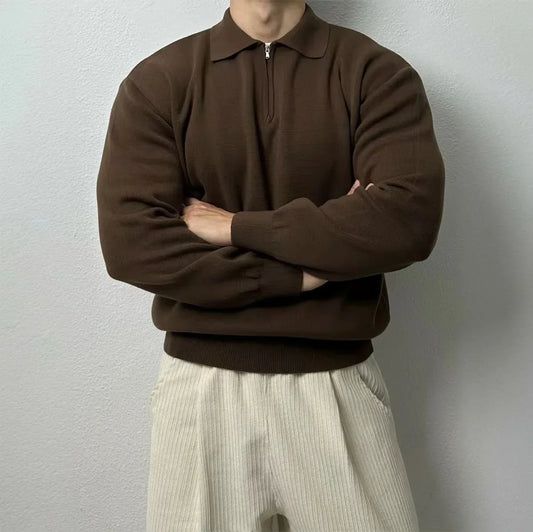Liborio® | Long Sleeve Zip Sweater