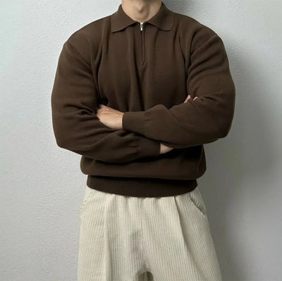 Liborio® | Long Sleeve Zip Sweater
