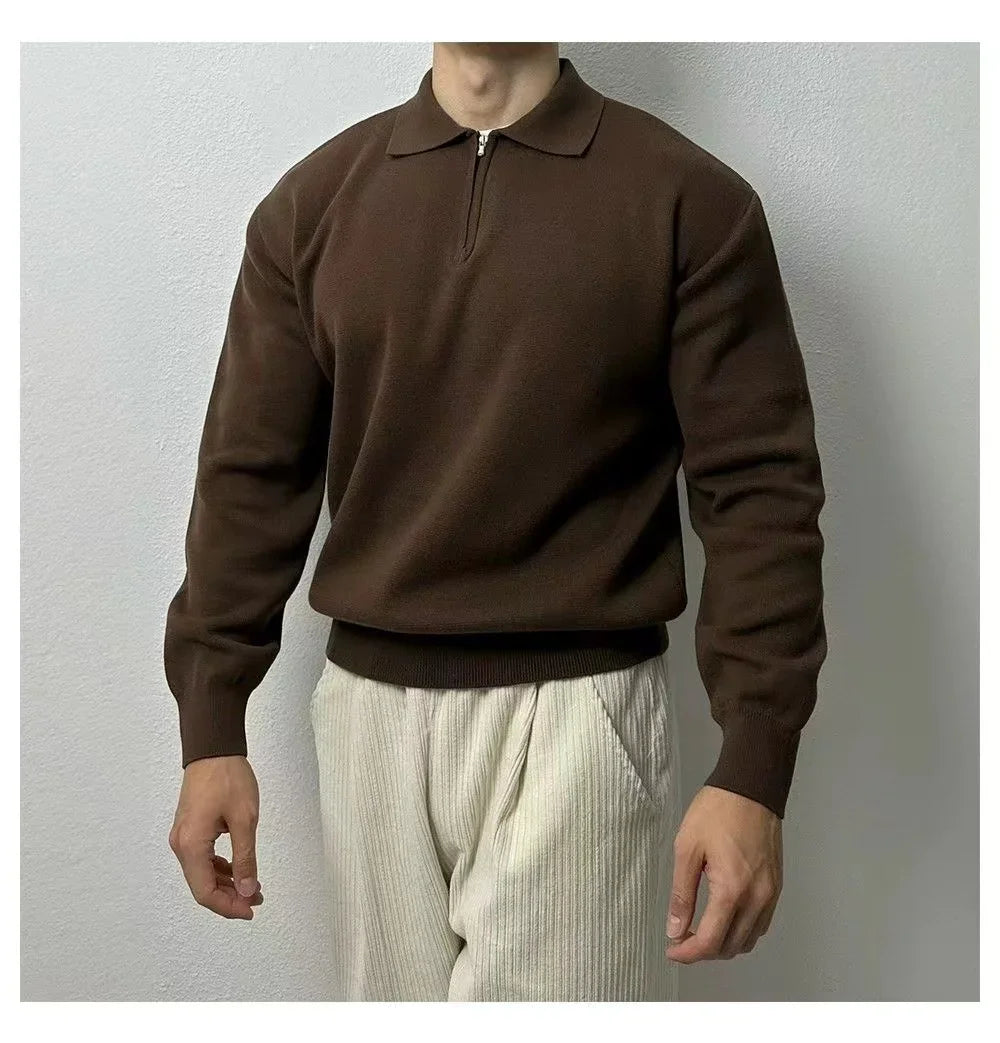 Liborio® | Long Sleeve Zip Sweater