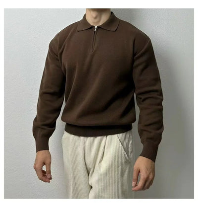 Liborio® | Long Sleeve Zip Sweater