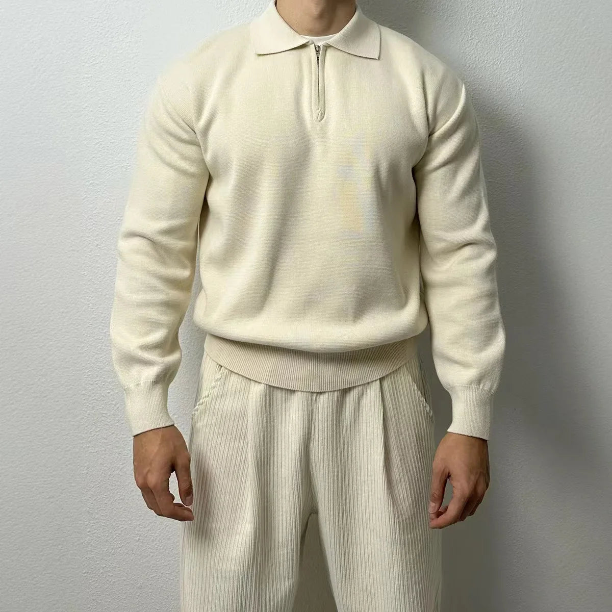 Liborio® | Long Sleeve Zip Sweater