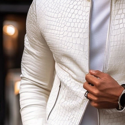 Hilarión® | Pattern Leather Jacket
