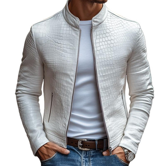 Hilarión® | Pattern Leather Jacket