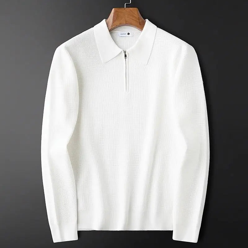 Marcial® | Waffle Half-Zip Polo