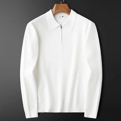Marcial® | Waffle Half-Zip Polo