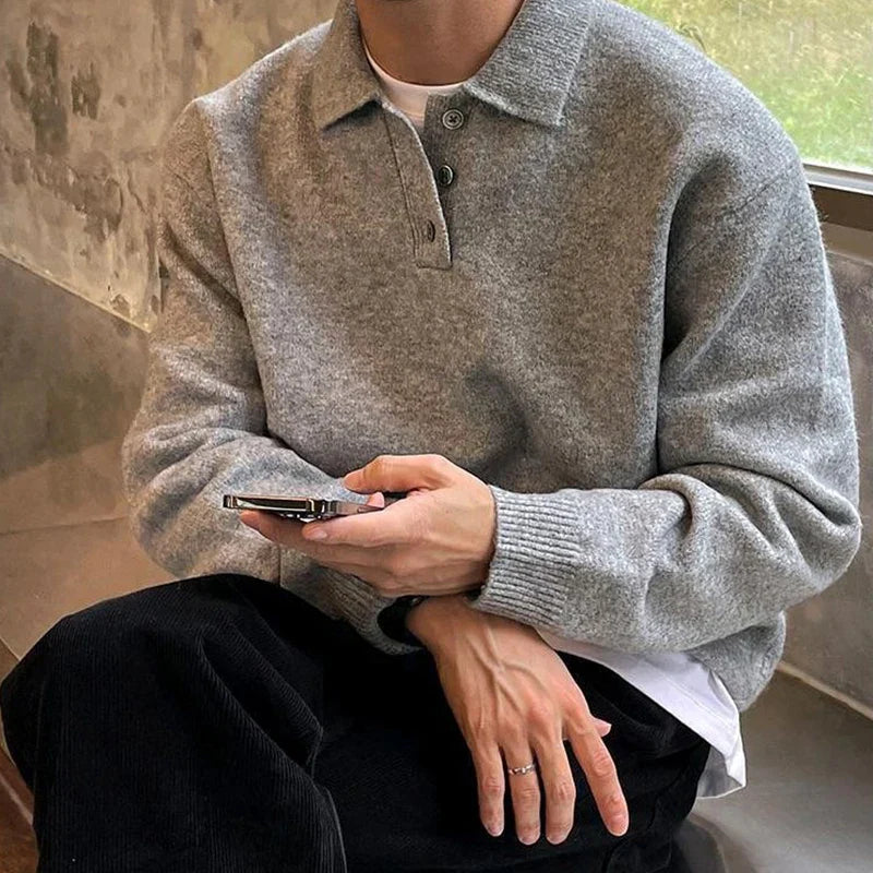 Lucano® | Buttoned Collar Sweater