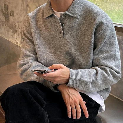 Lucano® | Buttoned Collar Sweater