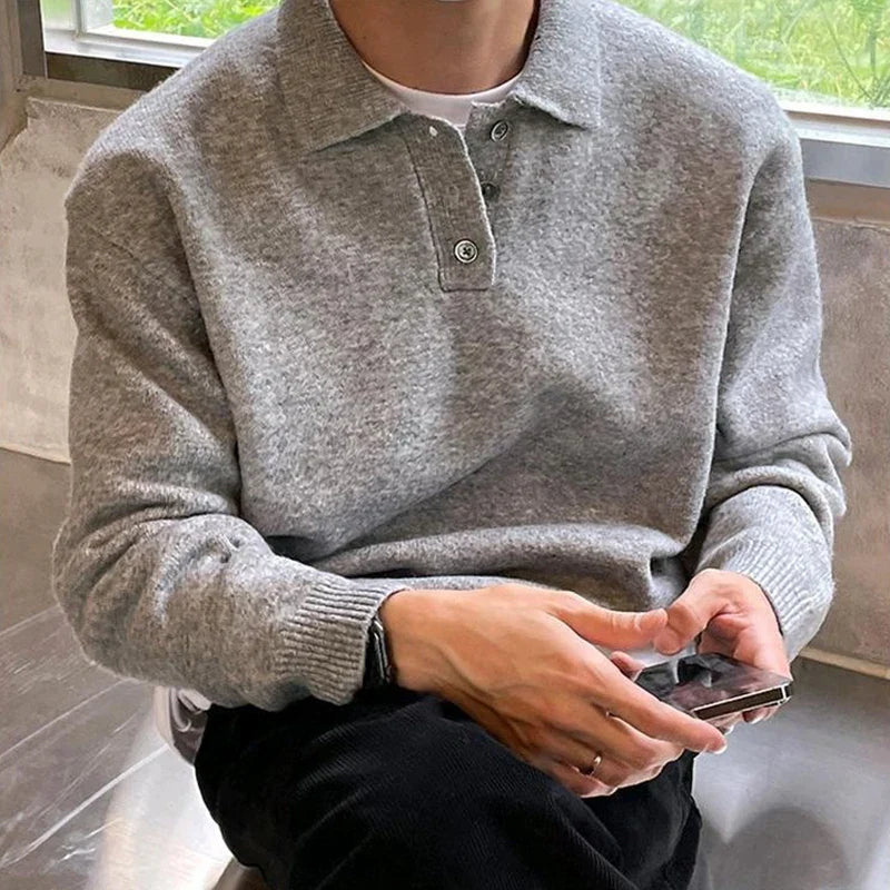 Lucano® | Buttoned Collar Sweater