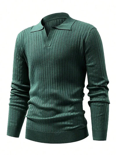 Laurie® | Long Sleeve Ribbed Polo