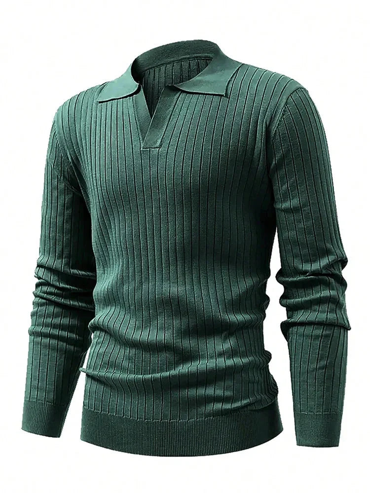 Hermes® | Long Sleeve Ribbed Polo