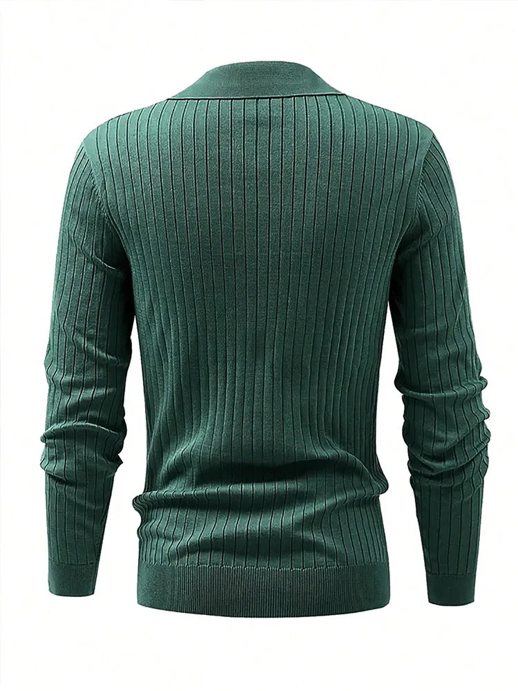 Hermes® | Long Sleeve Ribbed Polo