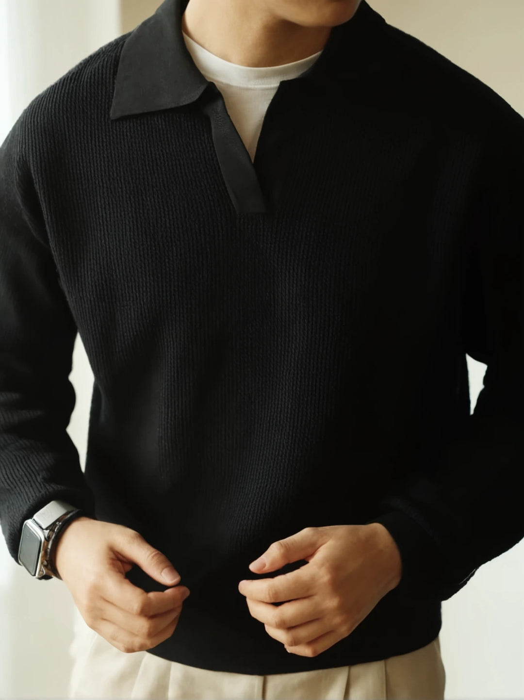 Lázaro® | Casual Knit Polo