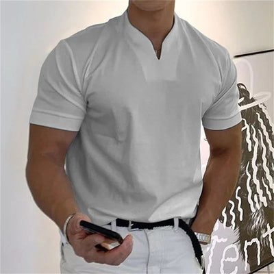 Higinio® | V-Neck Fitted T-Shirt