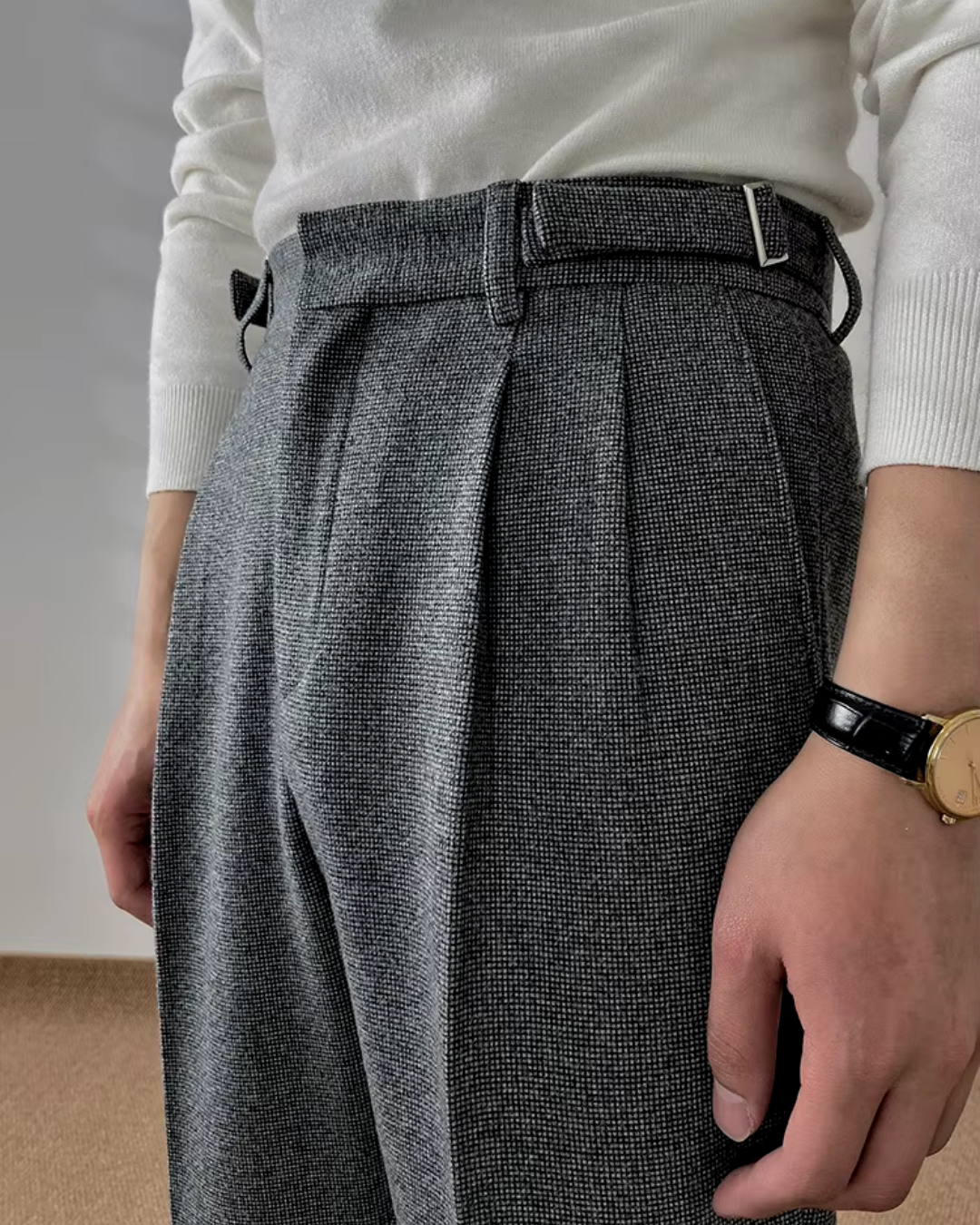 Joel® | Textured Pleated Trousers