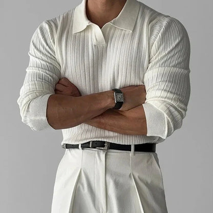 Manfredo® | Slim Fit Long Sleeve Polo