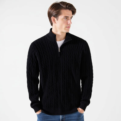 Herberto® | Quarter-Zip Knitted Jumper
