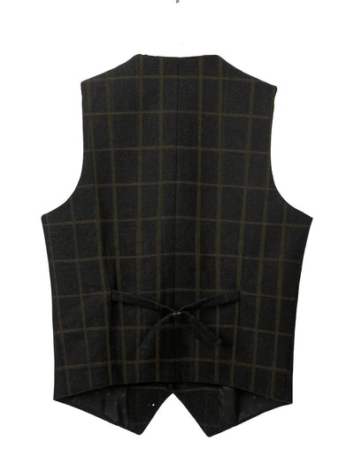 Liberato® | Check Patterns Wool Waistcoat