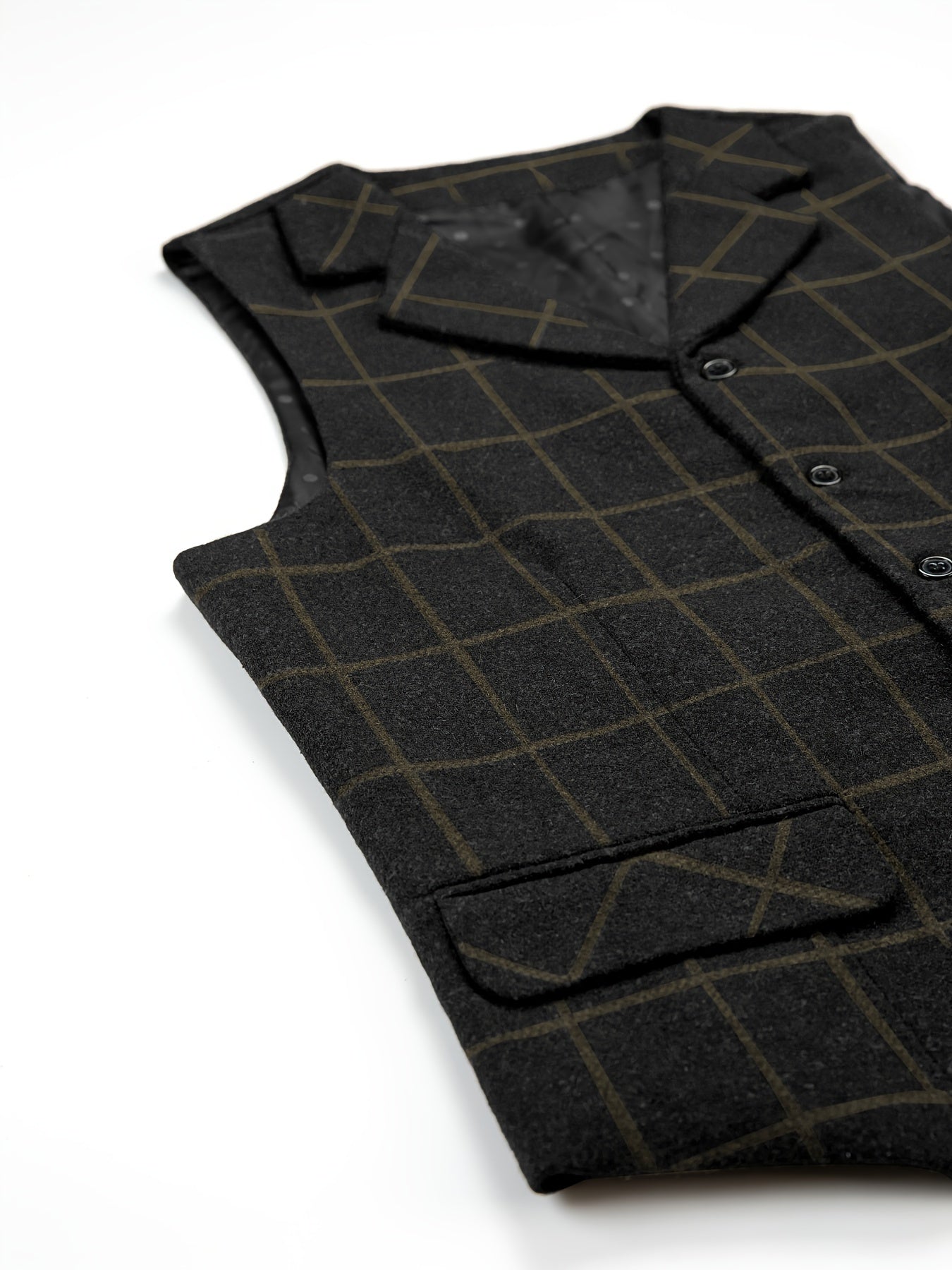 Liberato® | Check Patterns Wool Waistcoat