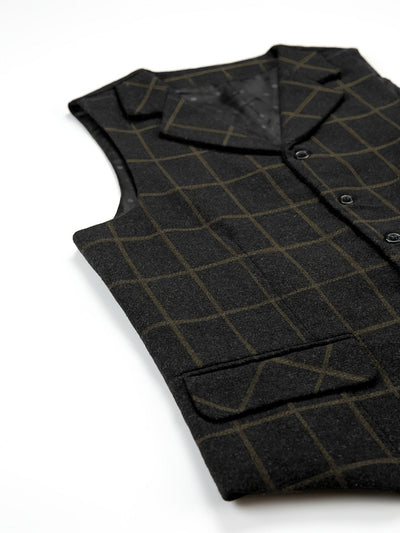 Liberato® | Check Patterns Wool Waistcoat