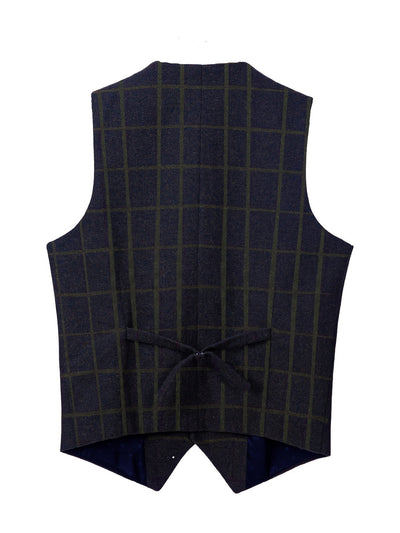 Liberato® | Check Patterns Wool Waistcoat