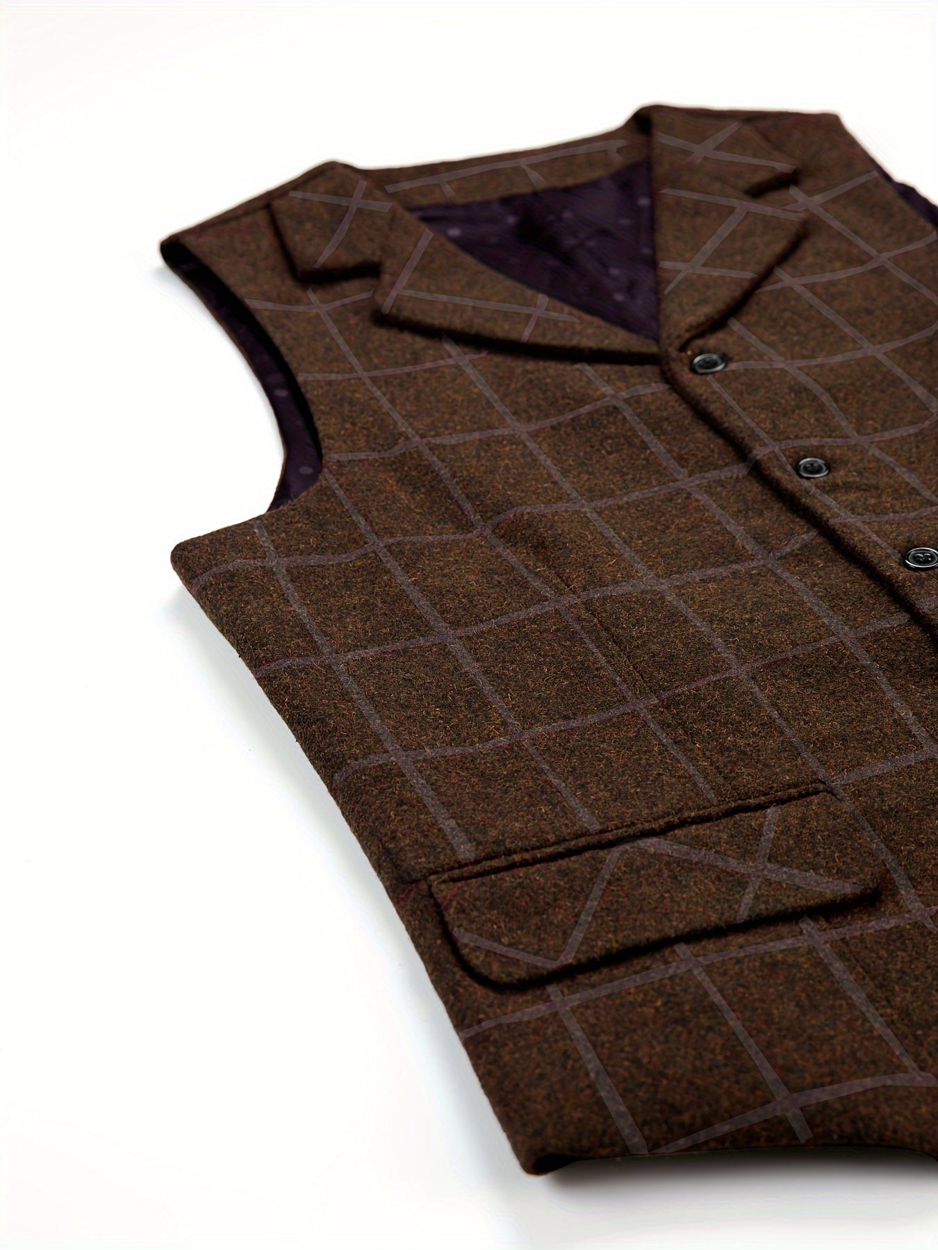 Liberato® | Check Patterns Wool Waistcoat