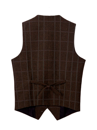 Liberato® | Check Patterns Wool Waistcoat
